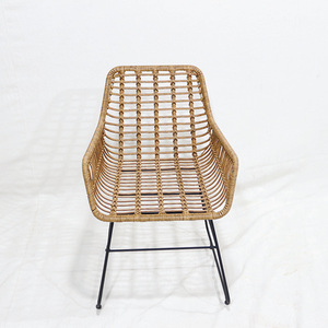 Fauteuil d'extérieur en osier au design moderne pour café - Chaise de bistrot résistante aux intempéries - Product Image 6