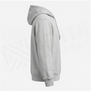 North Approach Men's Hooded Sweatshirt Gray <b>Bear</b> Print Casual Cotton <b>Hoodie</b> Regular Fit Autumn Wear - Product Image 3