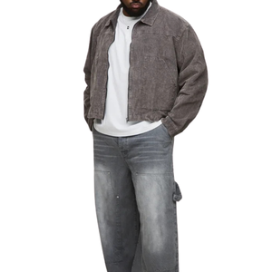 Veste en jean pour hommes grande taille, tissu en gros, personnalisable, échantillon gratuit, meilleure qualité - Product Image 4