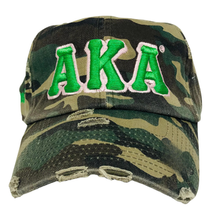 AKA Camo Green Letters Hat Embroidered Baseball <b>Cap</b> Adjustable Cotton Headwear Camouflage Style Casual Fashion <b>Vintage</b> <b>Cap</b> - Product Image 1