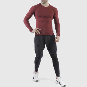 OEM Customized Service Front Lightweight Men <b>Compression</b> <b>Shirts</b> Regular Fit Solid Pattern Eco-Friendly Spandex/Polyester - Product Image 5