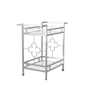 Chariot de service alimentaire en métal fait main, chariot roulant moderne pour la maison, l'hôtel, le restaurant, les banquets, les mariages, les événements, les services de traiteur, de qualité supérieure - Product Image 2