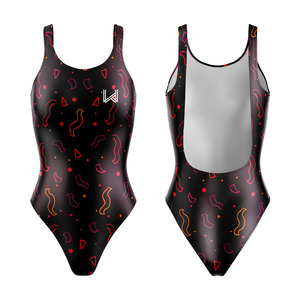 Maillots de bain bikini écologiques professionnels pour femmes, personnalisables avec logo floral imprimé sur le devant, extensibles et à séchage rapide - Product Image 3