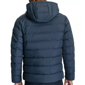 2026 New Arrival Men Puffer <b>Jacket</b> Autumn Outerwear Coated Stand Hooded Water-Resistant Casual Streetwear Outdoor <b>Travel</b> Front - Product Image 2