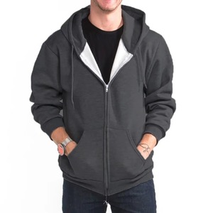Sudadera con capucha y cremallera completa para hombre, de algodón grueso, cálida para otoño, personalizada, tendencia 2026, venta al por mayor, gran éxito de ventas - Product Image 3