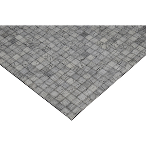 Tapis moderne en laine et jute patchwork - Tapis à motif mosaïque gris pour salon et bureau - Product Image 2