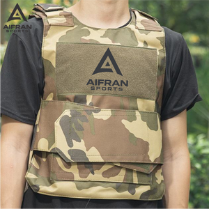 Chaleco Deportivo Ligero Personalizado Aifran para Entrenamiento al Aire Libre, Portaplacas Ajustable con Bolsillos para Insertos - Product Image 2