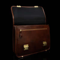 Porte-documents en cuir fin pour hommes, sac pour ordinateur portable professionnel, sac de travail léger pour le bureau, logo personnalisé OEM ODM, sacs pour ordinateur portable en gros