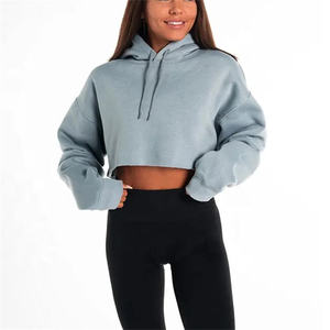Sudadera Corta Personalizada para Mujer, Sudadera con Capucha Extra Grande, Sudadera Corta Informal para Usar en la Calle - Product Image 1