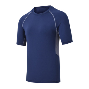 Rashguard <b>Compression</b> <b>Shirt</b> Short Sleeve Custom Quick Dry Polyester Spandex Workout Gym OEM ODM Supplier - Product Image 6