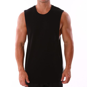Camiseta Deportiva Personalizada al por Mayor para Hombre 2026, Cuello en V, Sin Mangas, Tejida con Cuentas, 100% Algodón, Transpirable y de Secado Rápido - Product Image 1