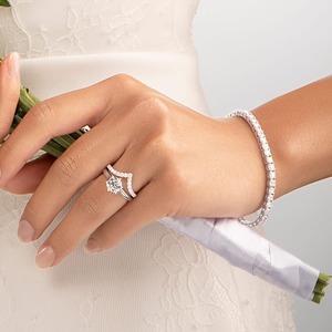 10CT Round Lab Grown Diamond Tennis <b>Bracelet</b> 18K White Gold Wholesale Solid Gold Fine Jewelry Manufacturer - Product Image 2