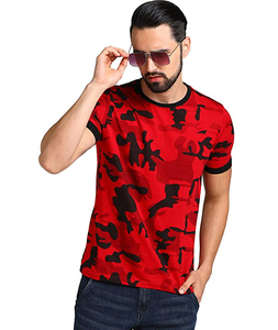 Camisetas de Camuflaje Transpirables de Algodón para Hombre, Fáciles de Lavar, Cuello Redondo, Manga Corta, Sublimadas - Product Image 1