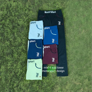 Pantalon de jogging décontracté pour homme, couleur unie, avec logo personnalisé de haute qualité, taille mi-haute élastique, en nylon/coton, idéal pour l'été – Inde - Product Image 2