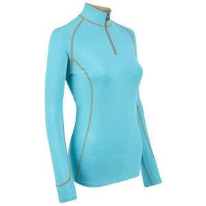 Vêtement de base pour l'équitation pour femmes, manches longues, respirant, polyester et élasthanne, logo et couleur personnalisés, séchage rapide, vente en gros - Product Image 6