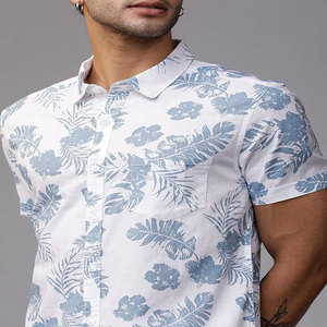 T-shirt court à manches courtes pour hommes, col polo 2024, tendance pour jeunes couples, haut respirant en tissu Dobby pour le printemps et l'été - Product Image 2