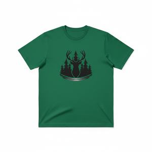 เสื้อยืดลายต้นไม้ เสื้อยืดผู้ชาย เสื้อธรรมชาติ เสื้อเดินป่า เสื้อยืดลายกราฟิก เสื้อยืดลายป่า ผ้าถักทรงพอดีตัว - Product Image 1