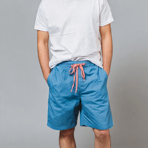 Shorts d'été de haute qualité pour hommes, shorts en polyester à taille haute avec cordon de serrage, shorts légers et respirants pour hommes, vêtements de jogging d'été - Product Image 1