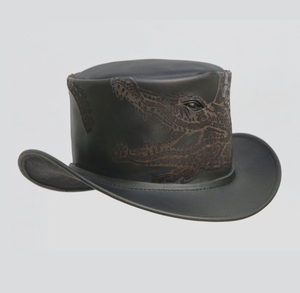 Chapeau de cowboy vintage en cuir artisanal, style western, pour ranch, rodéo, équitation, extérieur, mode, à large bord, durable, qualité classique - Product Image 4