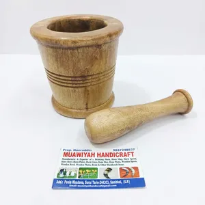 Best quality Wooden Mortar And Pestle Set Manual <b>Herb</b> <b>Grinder</b> Durable Mortar and Pestle Kitchen Used At Best Price - Product Image 1