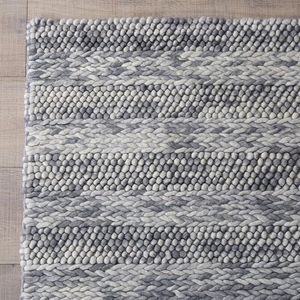 Handmade Wool Braided Loop <b>Rug</b> | Chunky Thick Wool Area <b>Rug</b> | Custom <b>Boho</b> Natural Carpet for Living Room - Product Image 2