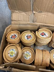 จานหวายสานมือจากโรงงานเวียดนามโดยตรง พร้อมขนาดที่กำหนดเองได้ สำหรับใช้ในบ้าน โรงแรม และตกแต่งภายใน - Product Image 3