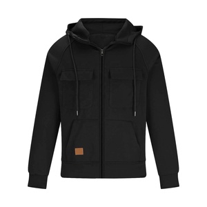 เสื้อฮู้ดดี้พิมพ์ลายคุณภาพสูงแบบหนาพิเศษสำหรับผู้ชาย เสื้อฮู้ดดี้ซิปแบบสั่งพิมพ์ลาย เสื้อฮู้ดดี้โอเวอร์ไซส์แบบสวมหัวสำหรับผู้ชาย - Product Image 1