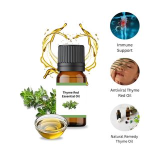 Aceite Esencial de Tomillo Rojo 100% Puro, Hojas Secas, Certificado Halal, Destilado al Vapor, Aroma Picante Herbáceo para Aromaterapia y Cuidado Corporal - Product Image 3