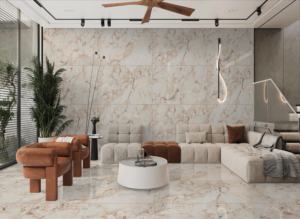 Carreaux de porcelaine effet pierre luxueux, finition mate, 800x1600, 1200x1800, 750x1500 mm, grandes dalles pour décoration intérieure haut de gamme - Product Image 6