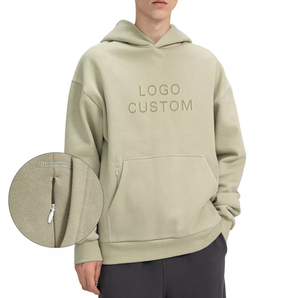 Sweat-shirts à capuche unis pour hommes à prix abordable, personnalisables avec logo, en polaire chaude pour l'hiver, vente en gros - Product Image 5