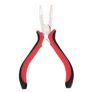 Alicates pequeños de 3 orificios con mango rojo, audaces y versátiles, para extensiones de cabello con anillos micro nano, herramienta para abrir y quitar. - Product Image 1