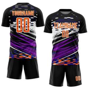 Ensemble de tenue de football à manches courtes 100% coton Séchage rapide Personnalisable Haute qualité Logo personnalisé Unisexe Adulte Toutes saisons - Product Image 1