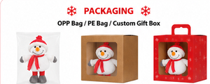Muñeco de Nieve Pequeño de Peluche, Adorable Muñeco de Nieve de Felpa, Cojín de Peluche con Temática Invernal, Regalo Personalizado OEM al por Mayor - Product Image 5