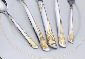 Juego de cubiertos de metal de diseño moderno, fantástico y multiusos, ideal para servir, comer y mezclar en la cocina. - Product Image 6