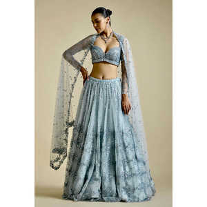 Ropa de fiesta para mujer Lehenga Choli con diseño elegante de secuencia de trabajo - Product Image 2