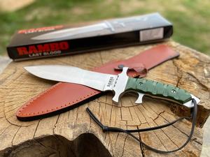 Cuchillo de Caza de Acero Inoxidable Hecho a Mano, Edición Especial MORTAL SAGA, con Funda de Cuero y Caja de Damasco, Hoja de 11.5 Pulgadas - 1 Año de Garantía - Product Image 5