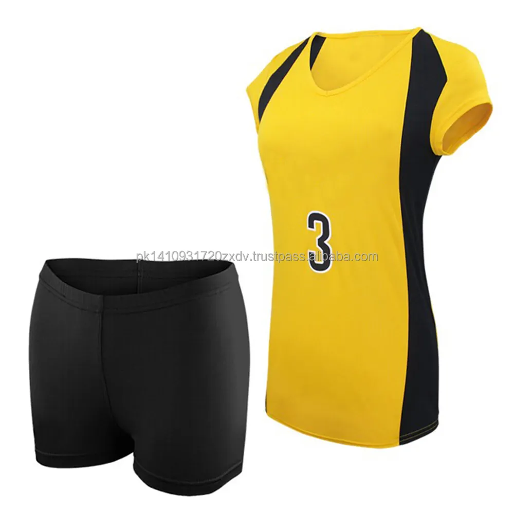 2021 Team Set Comfortable Design Volleyball Jersey Sleeveless With Shorts Volleyball Uniforms In Sublimation Design