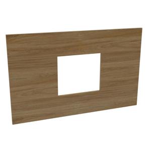 Panneau TV en MDF CARB P2 E0 avec finition HPL, bordure assortie, pieds amovibles, plateau assemblé 1220x76x762mm, pour chambre d'hôtel - Product Image 2