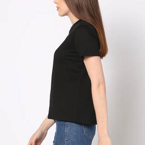 Camiseta de algodón suave de manga corta para mujer, cuello redondo, cómoda, ligera, estilo veraniego. - Product Image 2