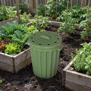 Seau de <span class=keywords><strong>compostage</strong></span> en céramique écologique décoratif pour la cuisine, avec un design classique, pour les déchets alimentaires, utilisation en intérieur - Product Image 6