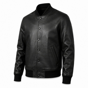 Chaqueta de Motociclista Vintage para Hombre, Premium, de Cuero Genuino, Impermeable, con Capucha, Estilo Casual, para Invierno, Personalizable - Product Image 4