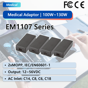 120W GaN Medical Desktop <b>Power</b> <b>Adapter</b> IEC60601 2xMOPP 19V 20V 24V for Medical Equipment EM1107XF - Product Image 1