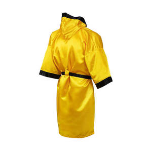Robe de boxe personnalisée pour hommes, tenue de combat professionnelle, vêtements d'entraînement et de compétition, satin léger et respirant, vêtements de sport - Product Image 4