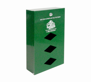 Caja dispensadora de bolsas ecológica para desechos de mascotas, estación de caca de perro, cubo de basura de aluminio para exteriores para Parque - Product Image 5