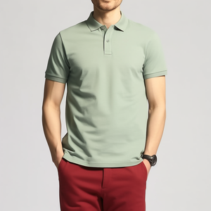 Chemises polo pour hommes en coton piqué 100% personnalisées, t-shirt polo de golf en coton pour hommes, chemise polo en piqué pour hommes - Product Image 4