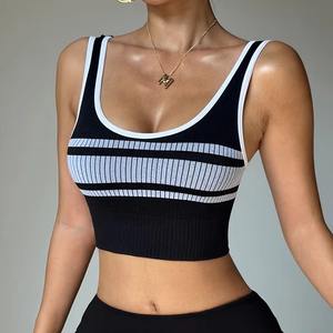 Sujetador Deportivo para Mujer, Tallas Grandes, con Logotipo Personalizado, Doble Capa, Transpirable, de Secado Rápido, para Fitness y Yoga, con Efecto Push-Up, Venta Caliente - Product Image 1