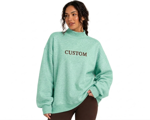 Suéter Oversize de Cuello Alto para Mujer, Tejido Suave de Primera Calidad, Colección Básica de Moda, Proveedor Mayorista - Product Image 1