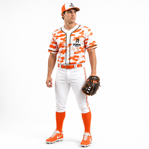Nueva Camiseta de Béisbol Cosida con Logotipo Personalizado para Hombre, Ropa Deportiva, Uniforme de Béisbol de Manga Corta Holgado de Ronal Sports - Product Image 3