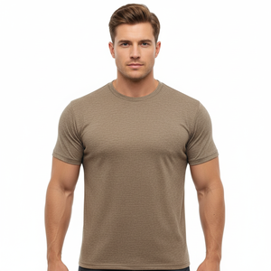 T-shirt Homme Oversize Col Rond Personnalisé OEM ODM avec Logo, T-shirt Vierge Streetwear Décontracté à Manches Courtes pour Hommes – Vente en Gros - Product Image 4