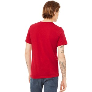 Camiseta Personalizada con Estampado Frontal Rojo para Hombre, Cuello Redondo, Manga Corta, 100% Algodón, Cómoda, Transpirable y de Secado Rápido - Product Image 2